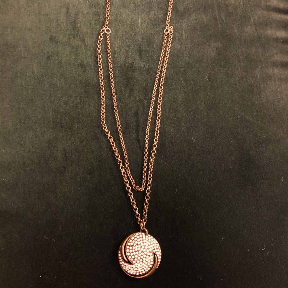 J. Crew x Lulu Frost medallion crystal necklace